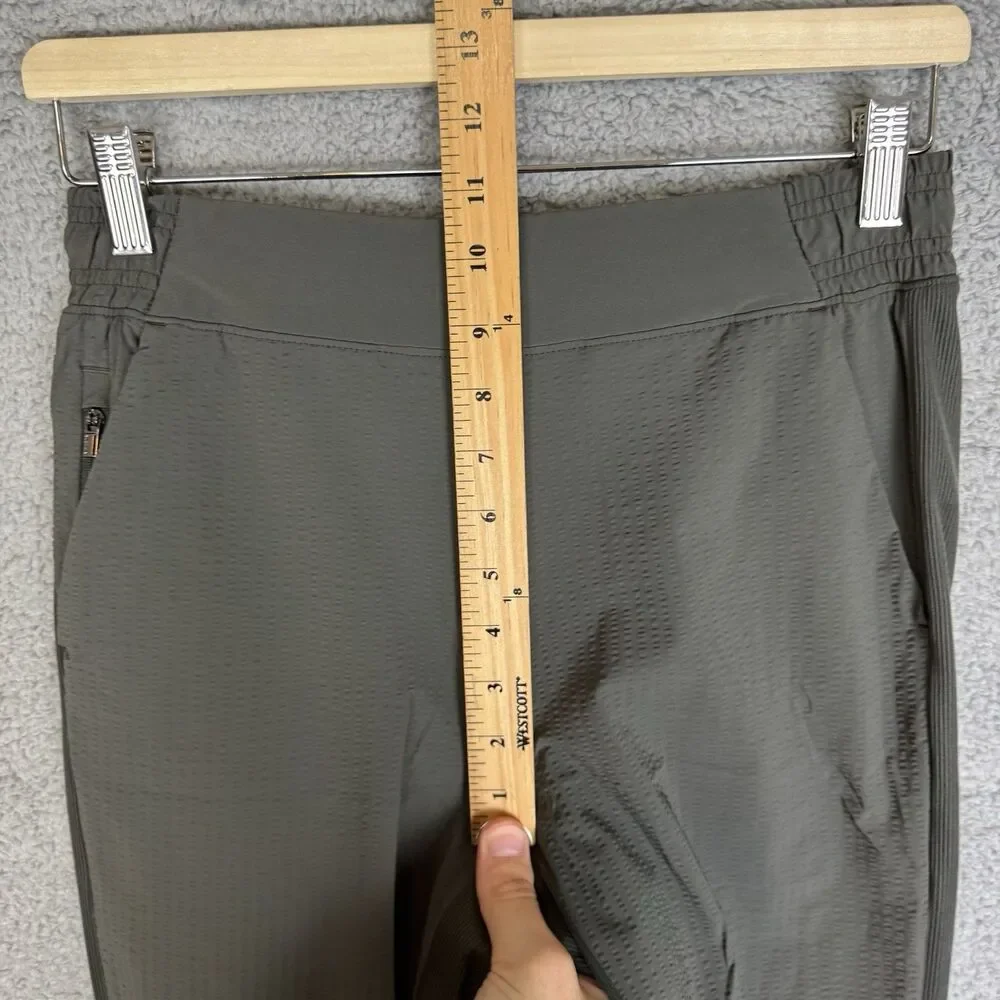 Athleta Pants Womens 2 Green Textured Brooklyn Jogger‎ Stretch Commute Work - Picture 5 of 10